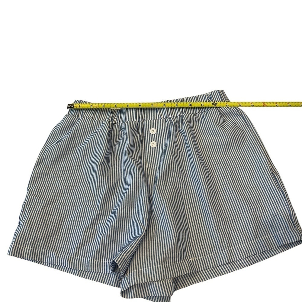 BTFMB Blue and White Striped Women’s Casual Flowy Boxer Shorts Small - Picture 5 of 8